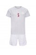 Denemarken Joakim Maehle #5 Babytruitje Uit tenue Kind WK 2022 Korte Mouw (+ Korte broeken)